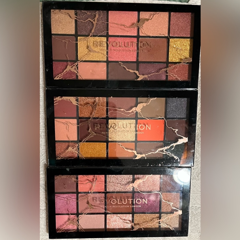 Revolution Beauty London set of eyeshadow palettes